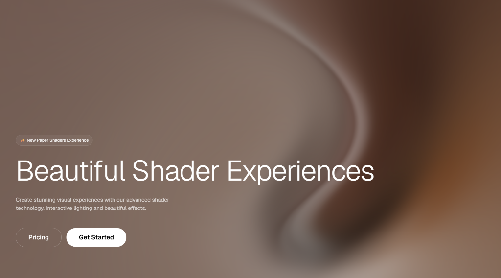 Beautiful Shader Experiences